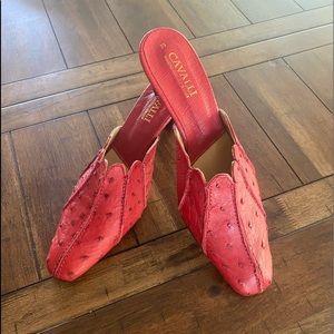 the CAVALLI collection ostrich heels